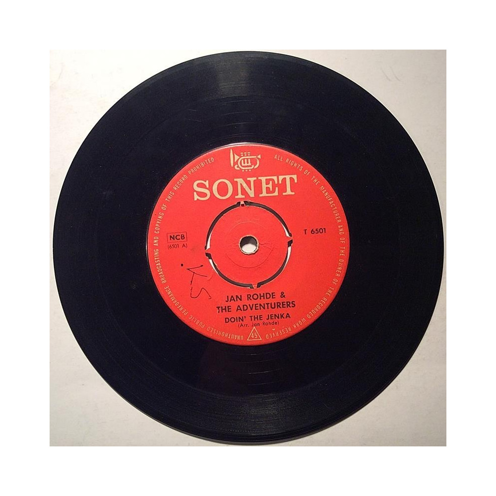 Jan Rohde & The Adventures : Doin' The Jenka / Love Potion No. 9 - begagnad singelskiva