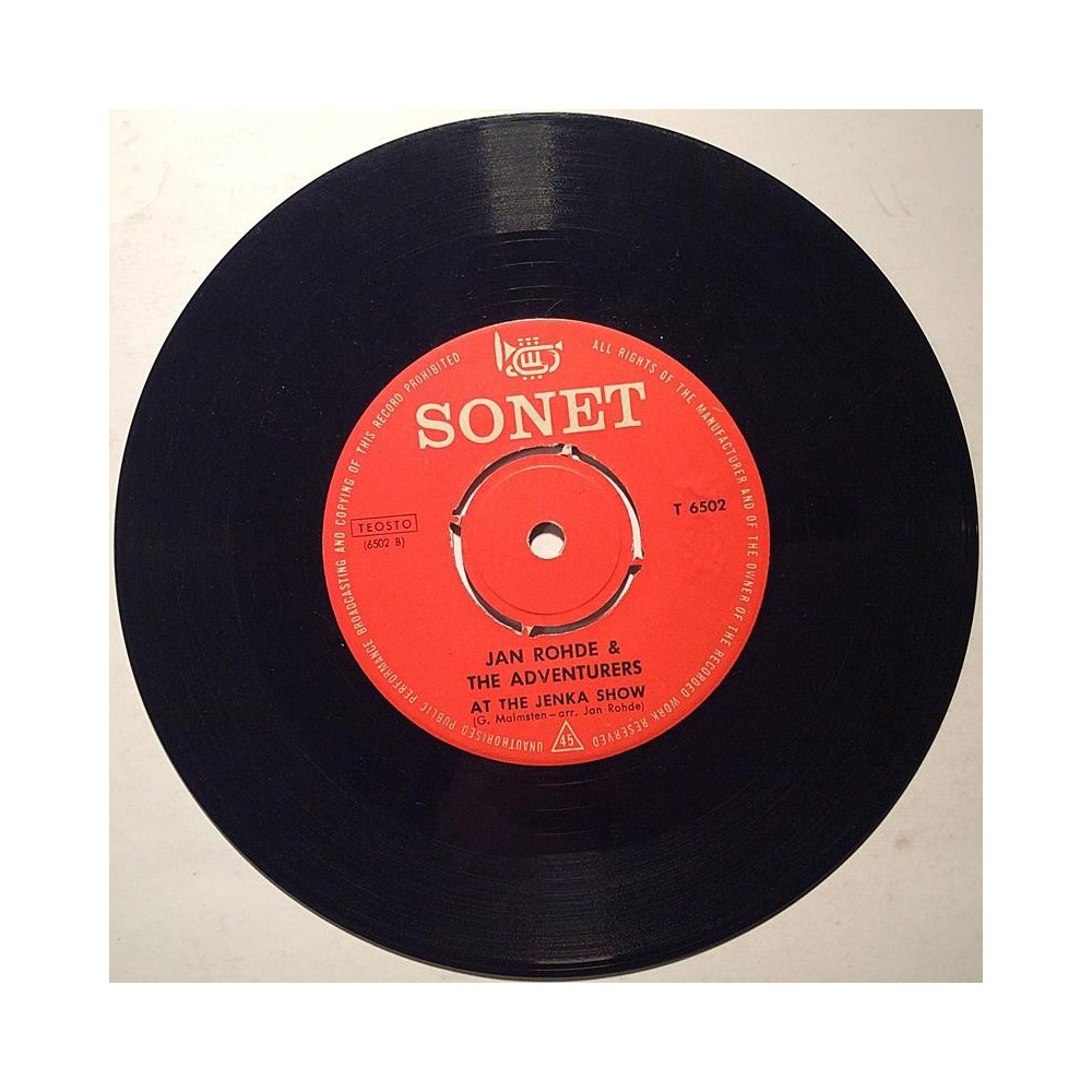 Rohde Jan & Adventures : At The Jenka Show / The Mercy Beat - begagnad singelskiva