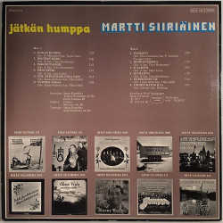 Siiriäinen Martti : Jätkän humppa - Used LP
