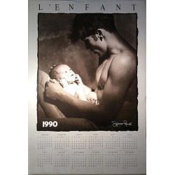L’Enfant: man and baby by Spencer Rowell : tälle on käyttöä 1990 oli samat päivät kuin vuonna 2018 - Poster