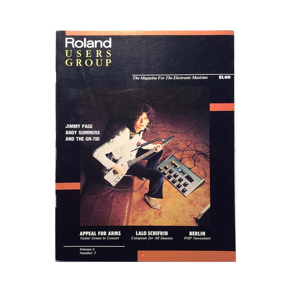 Roland User Group : Jimmy Page, Andy Summers and The GR-700 - used magazine