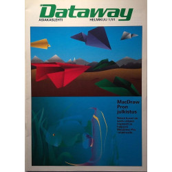 Dataway asiakaslehti : MacDraw Pron julkistus - used magazine