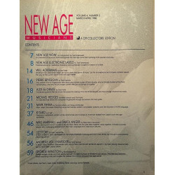 New Age Musicians : Andreas Vollenweider, Kitaro,George Winston - used magazine