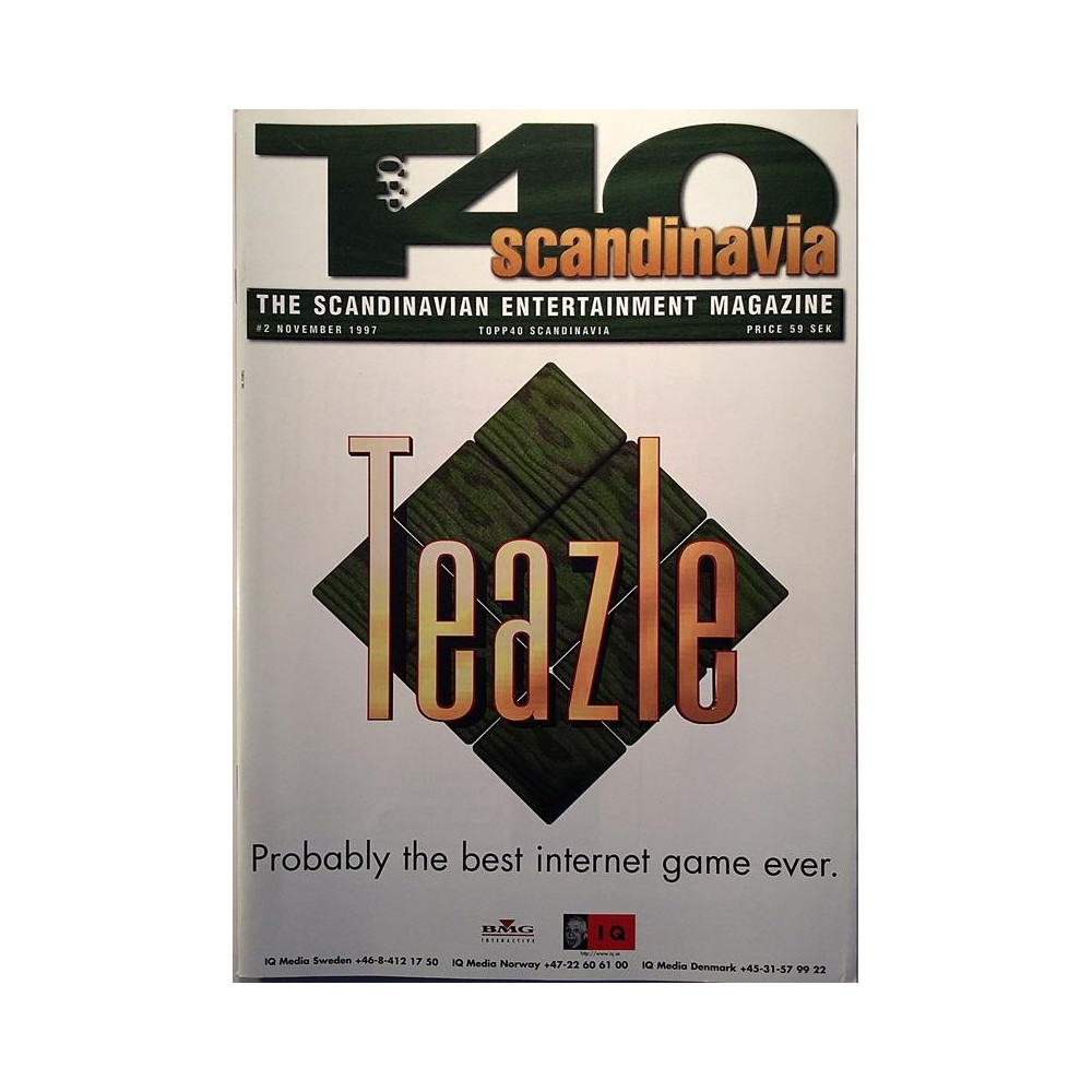 T40 Scandinavia : Teazle probably the best internet game ever- - used magazine