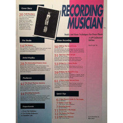 Recording Musician : Studio and home techniques for every player - used magazine
