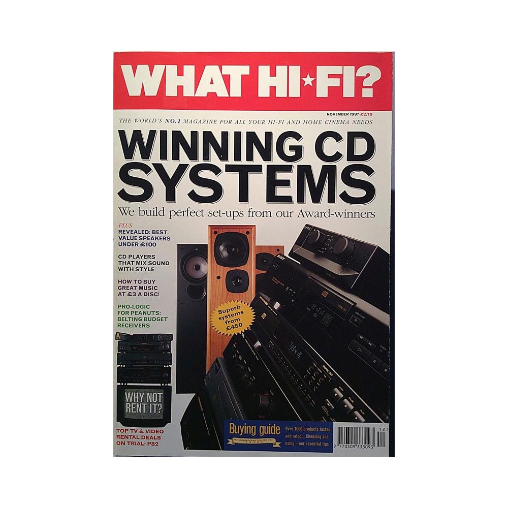 What Hi-Fi and home cinema magazine : Winning CD systems, Pro-Logic for peanuts - used magazine