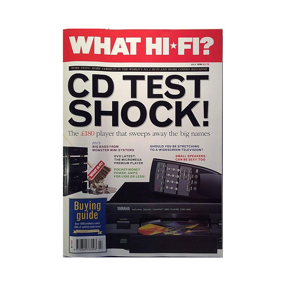 What Hi-Fi and home cinema magazine : CD test shock!, small speakers can be sexy too - used magazine