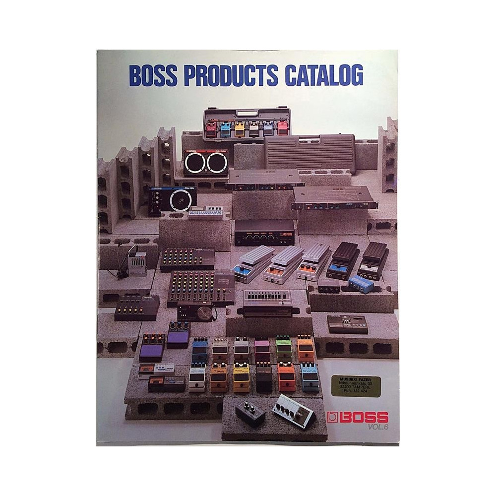 Boss Products Catalog VOL.6 : A Sound Innovator - Brochure music