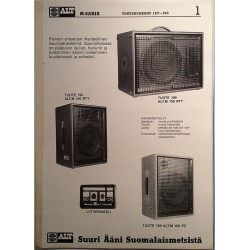 ALT tuoteluettelo : Suuri Ääni Suomalaismetsistä - Brochure music