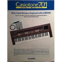 Casiotone 701 : Electronic Keyboard - Broschyr musik