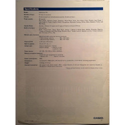 Casiotone 701 : Electronic Keyboard - Brochure music