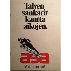 Talven sankarit kautta aikojen : Nyt on ASAn teksti_TV:n aika. - Brochure