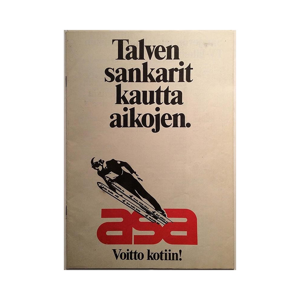 Talven sankarit kautta aikojen : Nyt on ASAn teksti_TV:n aika. - Brochure
