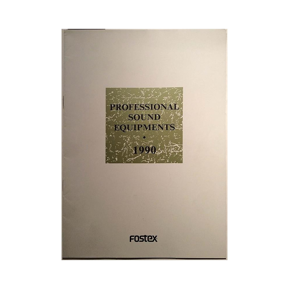 Fostex : Professional Sound Equipments - Brochure music