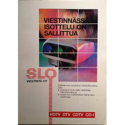 Viestinnässä isottelu on sallittua : HDTV DTV CDTV CD-I esite - Brochure