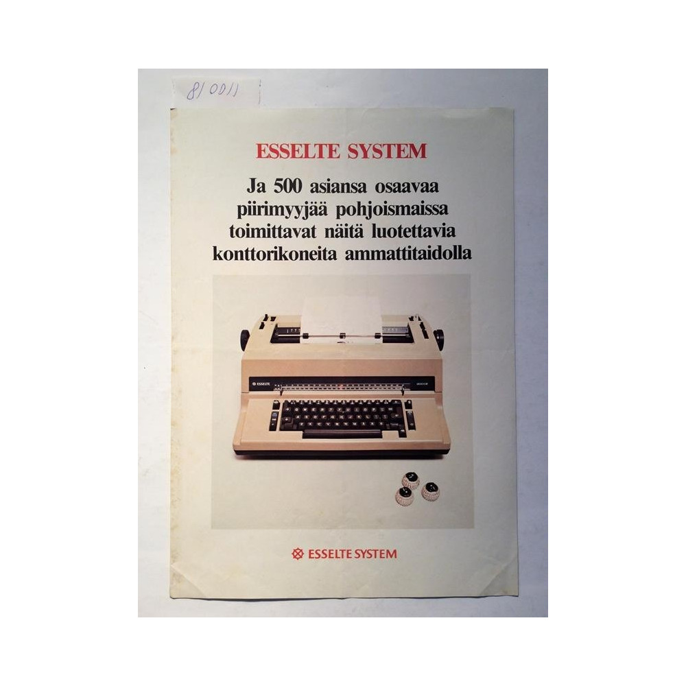 Esselte System : Ja 500 asiansa osaavaa piirimyyjää - Brochure computer