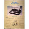 Sony PS-X65 : Turntable system - Brochure HiFi