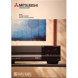 Mitsubishi HS-E82, HS-E52... 1980’s  Videonauhurit Tuote-esite Hifi