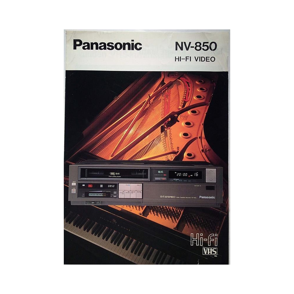 Panasonic NV-850 : Hi-Fi VHS Video - Brochure HiFi