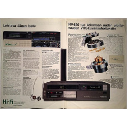 Panasonic NV-850 : Hi-Fi VHS Video - Brochure HiFi