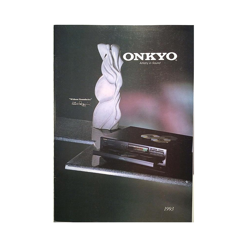 Onkyo : Artistry in Sound tuoteluettelo - Brochure HiFi