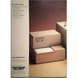 Kotimainen Edacon-kassapääte 1980  + Comfort Keyboards esite Tuote-esite tietokone