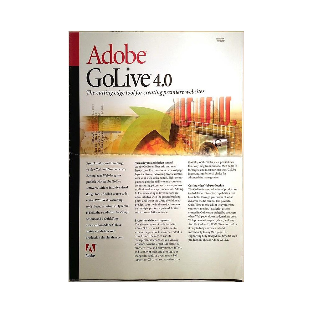 Adobe : GoLive 4.0 esite - Brochure software