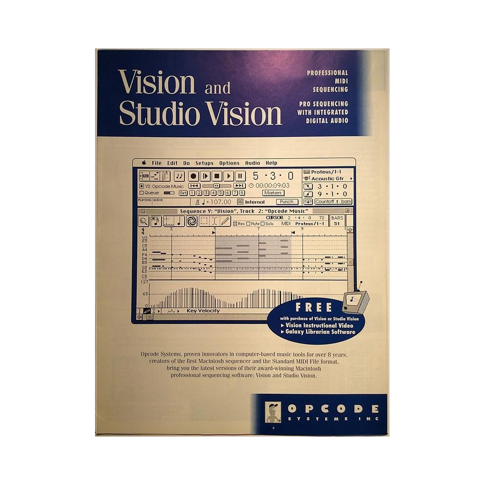 Opcode : Vision and Studio Vision esite - Brochure software