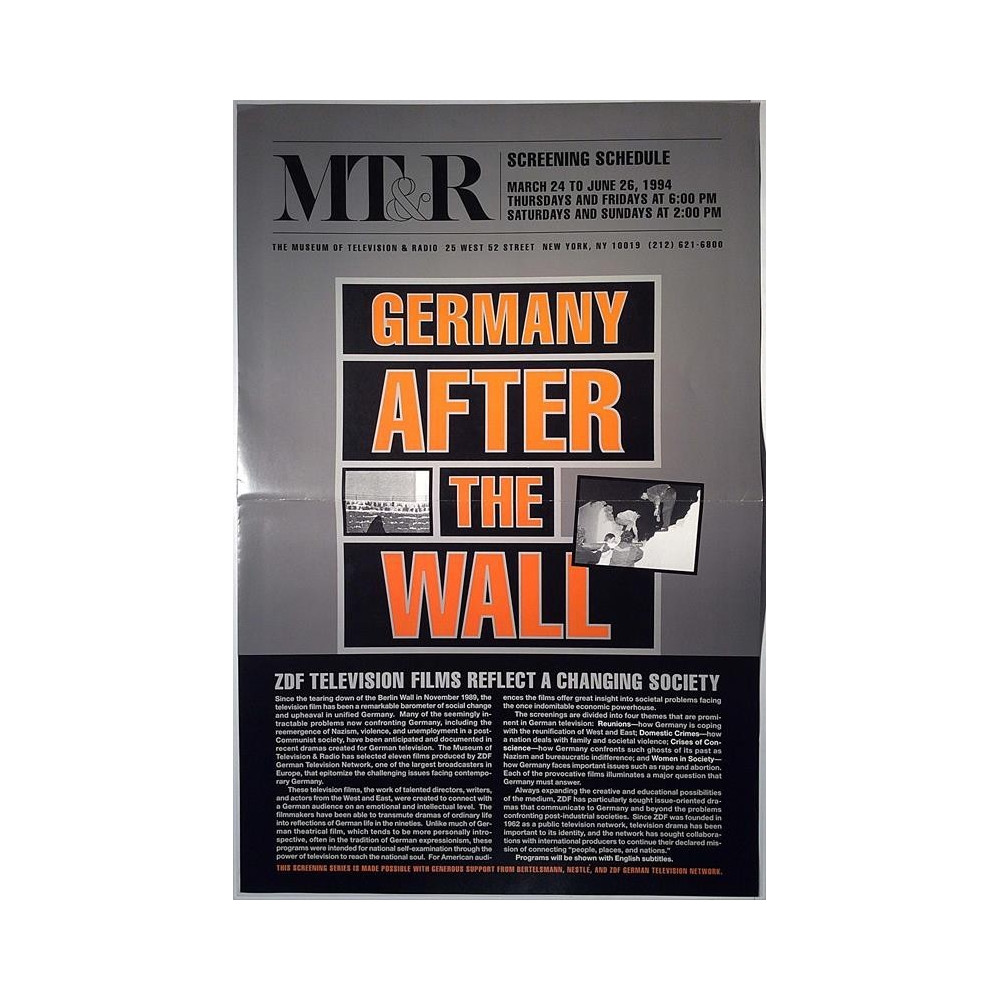 MT&R museum of television & radio : Screening schedule - Brochure