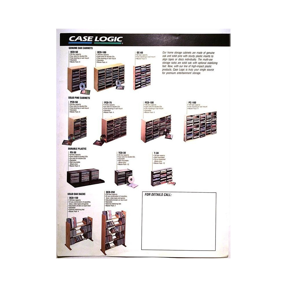 Case Logic : Storage cabinets, Nylon cases esite - Brochure