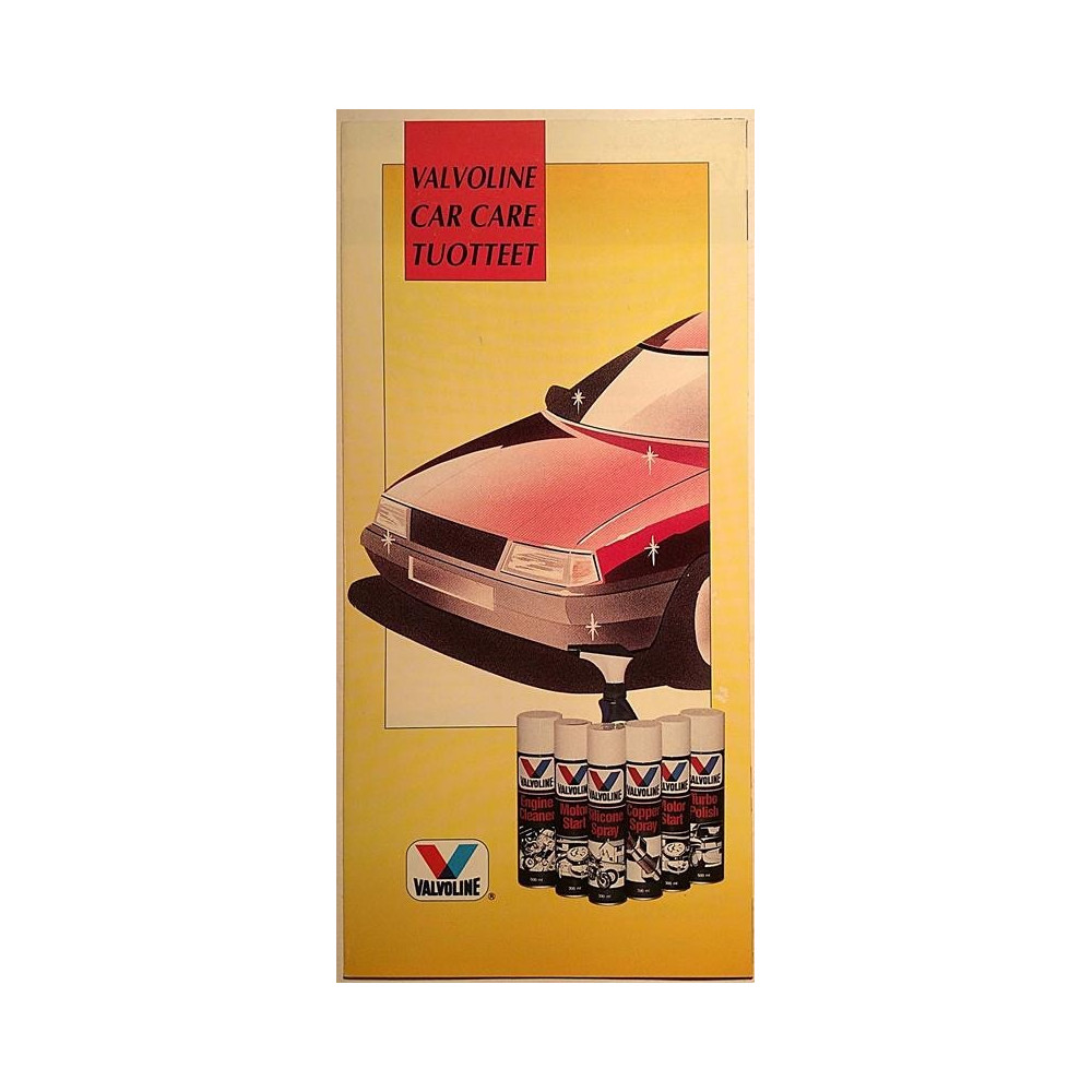 Valvoline : Car care tuotteet esite - Brochure car