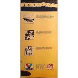 Valvoline : Car care tuotteet esite - Brochure car