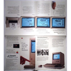 If you can point, you can use a Macintosh : Introducing Macintosh. - Brochure computer