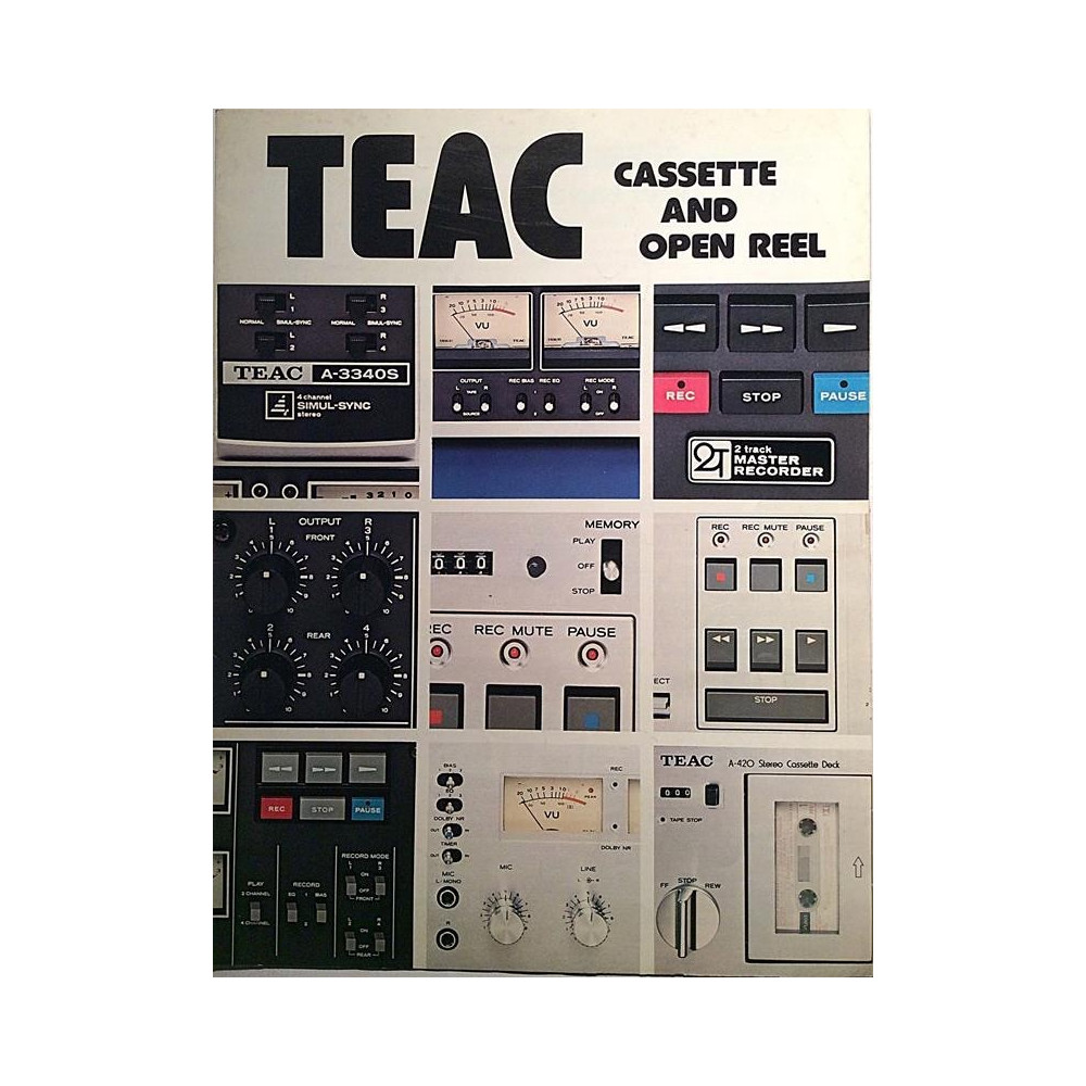 TEAC : Cassette and Open Reel - Brochure HiFi