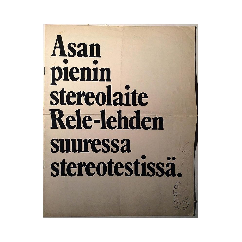 Asan pieni stereolaite : Rele-lehden suuressa stereotestissä - Brochure HiFi