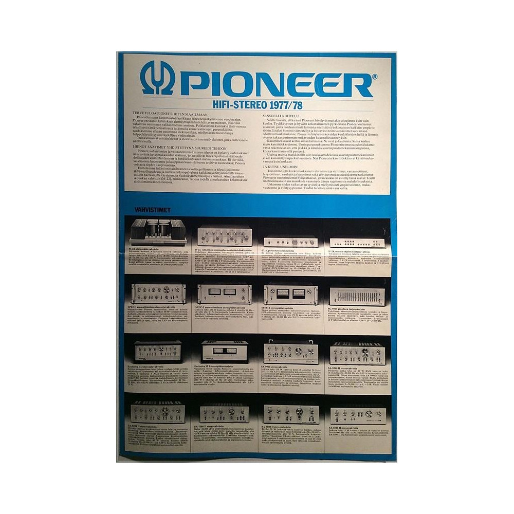 Pioneer : HIFI-Stereo 1977/78 - Brochure HiFi