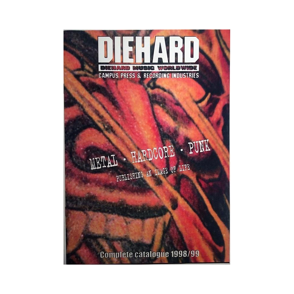 DieHard music worldwide 1998  Complete Catalogue metal hardcore punk Tuote-esite musiikki