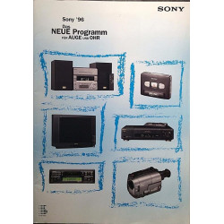 Sony ‘96 1996  Das neue Program fur auge und ohr Tuote-esite Hifi