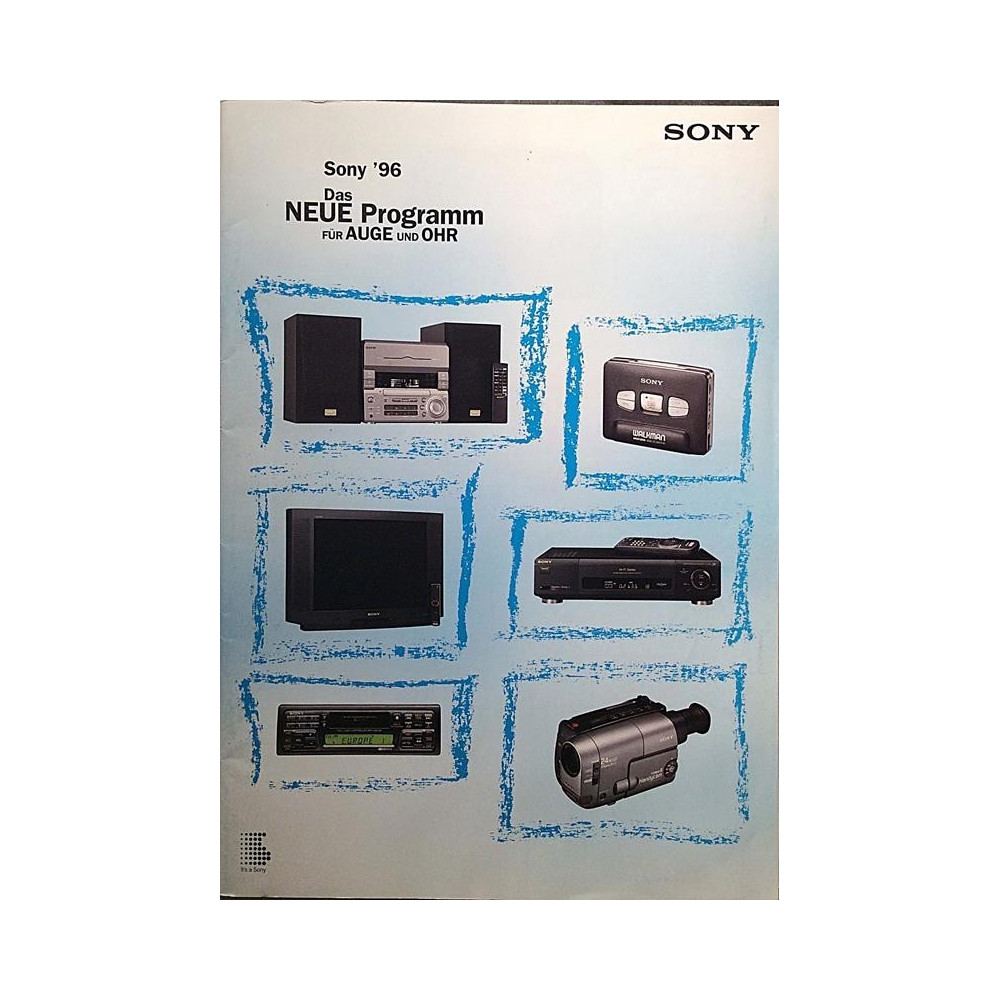 Sony ‘96 : Das neue Program fur auge und ohr - Brochure HiFi