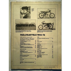 Tekniikan Maailma (kansipaperi puuttuu) 1976 23 Suuri Autonumero aikakauslehti