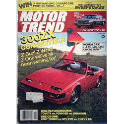 Motor Trend : 300ZX Convertible, Honda CR X, Volvo 760 GLE - used magazine car