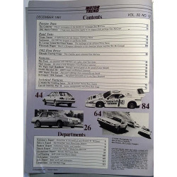 Motor Trend : 1982 Celebrity Chevy, De Lorean - used magazine car