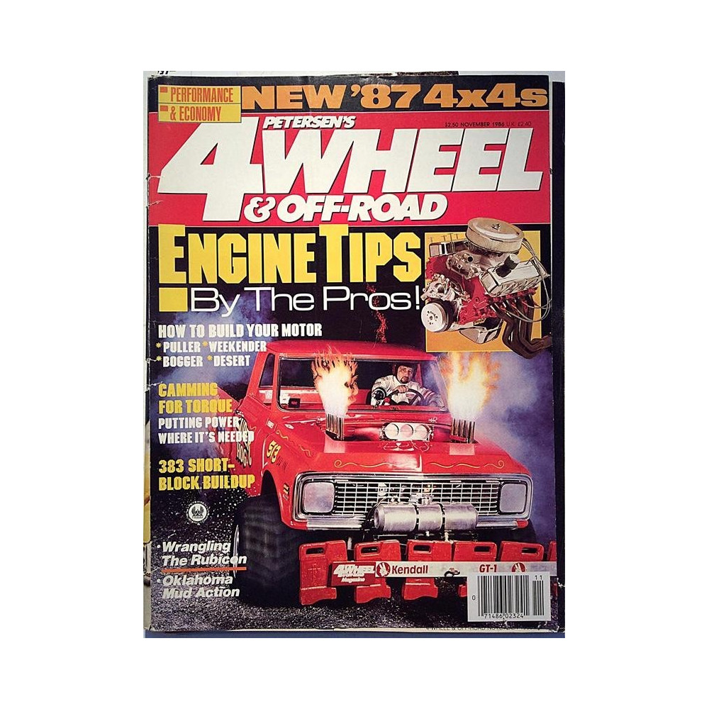 Petersen’s 4wheel & off-road 1986 November How to build your motor aikakauslehti