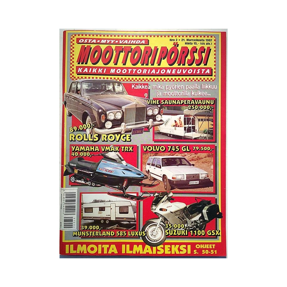 Moottoripörssi osta myy vaihda : Ilmoituslehti - begagnade magazine bil