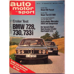 Auto motor und sport : Erster test BMW 728, 730, 733i - used magazine car