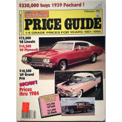 Old Cars Price Guide : 1-6 grade prices for years 1901-1984 - used magazine car