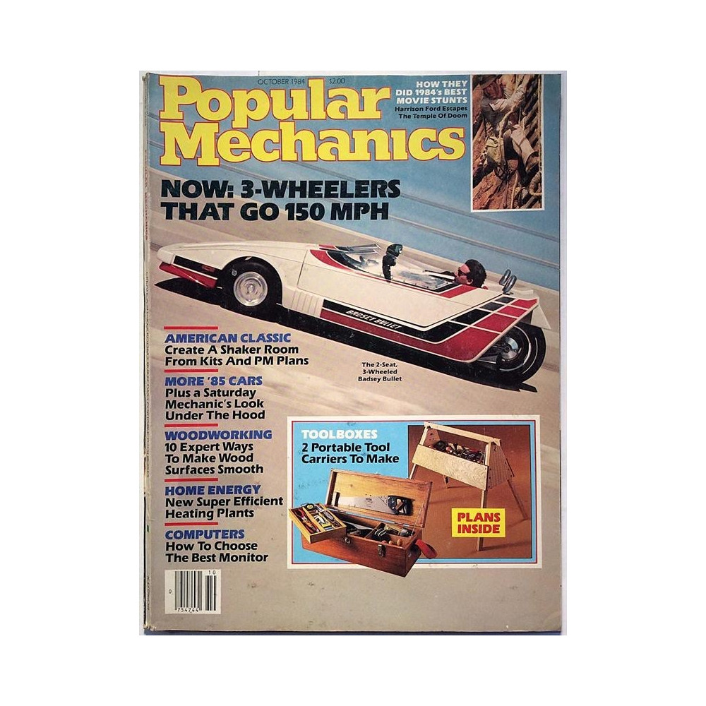 Popular Mechanics 1984 October Now: 3-wheelers that go 150mph aikakauslehti