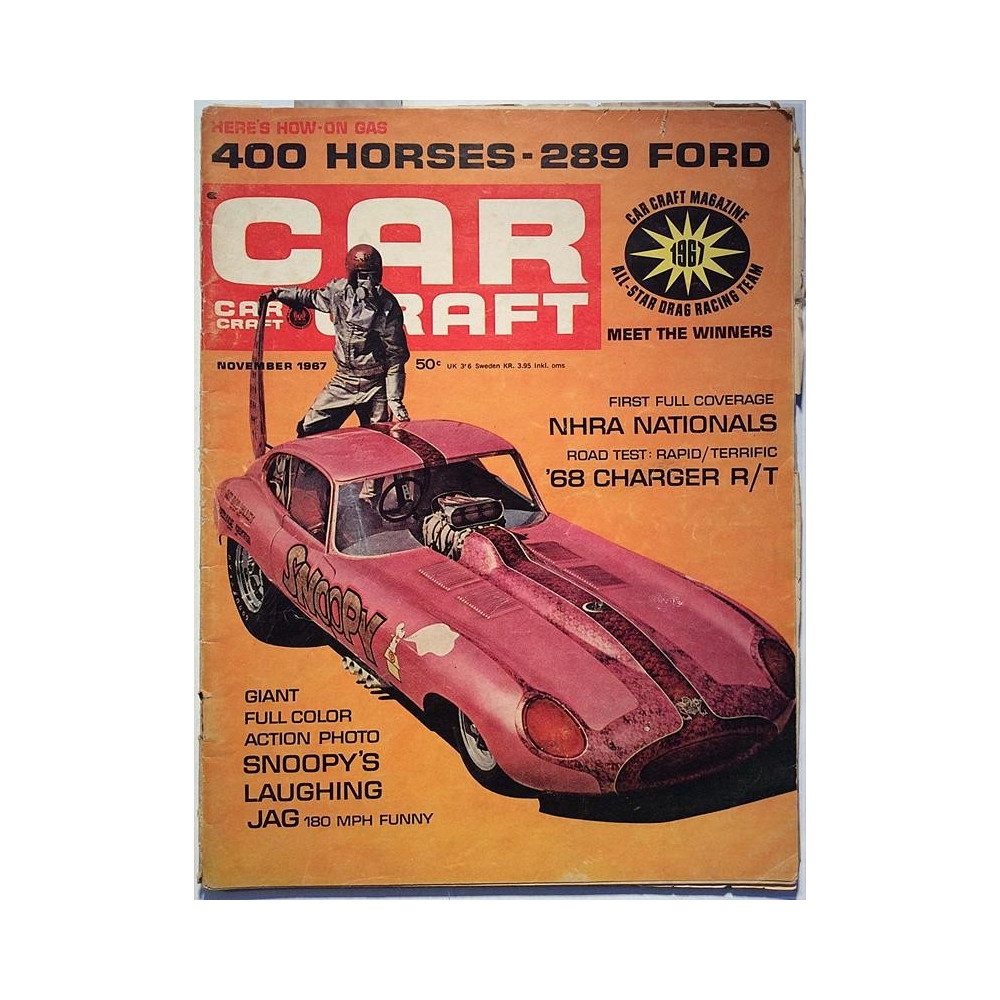 CAR craft : 400 horses 289 Ford, 68 Charger R/T - used magazine car