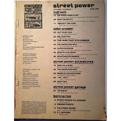 Street Power : 16 color pages of savage street rigs - used magazine car