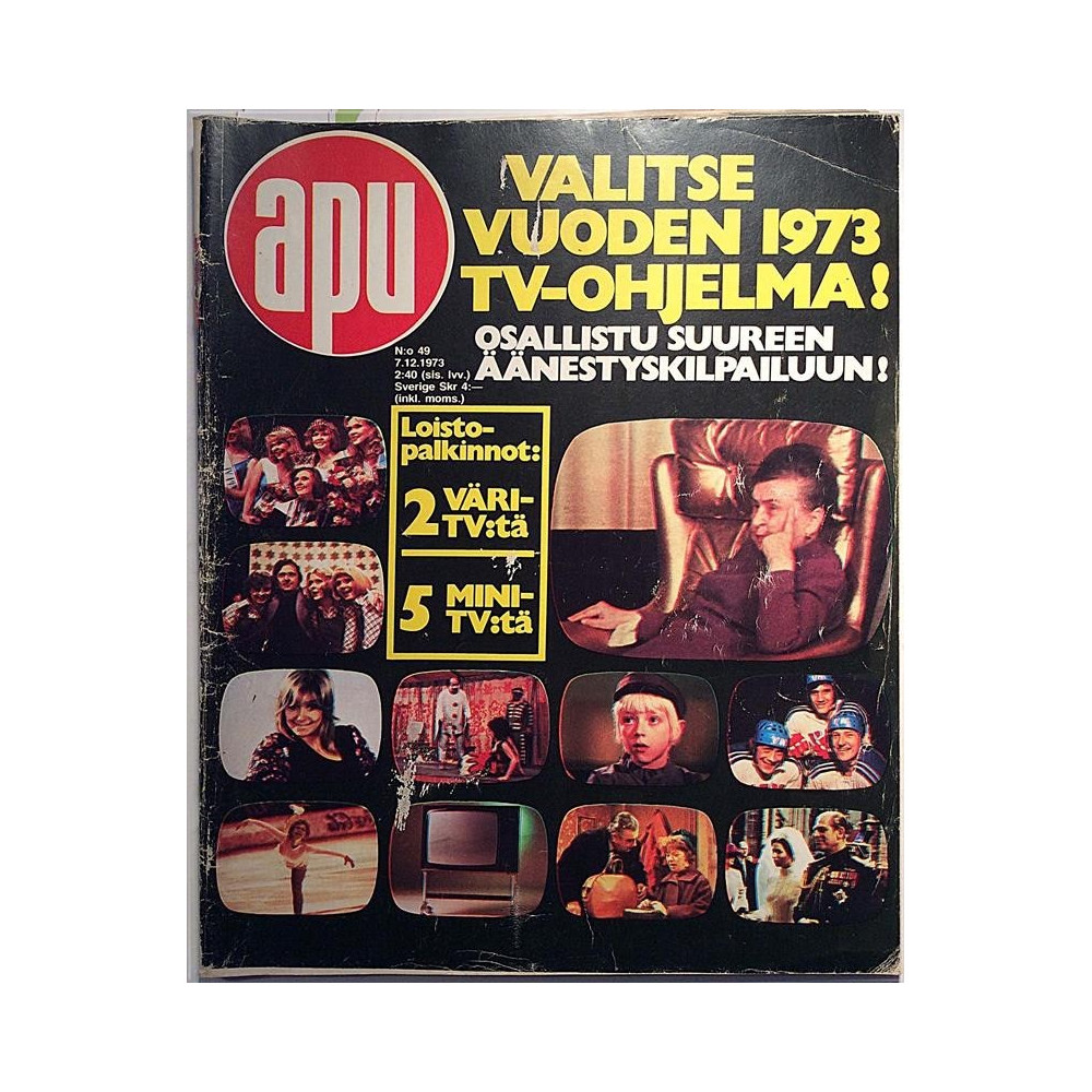 APU : Valitse vuoden 1973 TV-ohjelma - used magazine